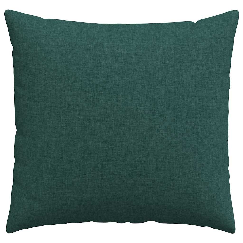 Cuscini da Divano 2 pcs Verde Scuro 50 x 50 cm Tessuto