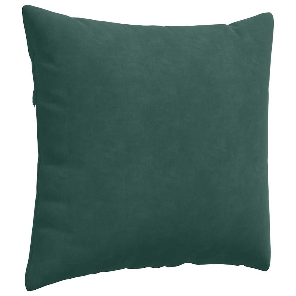 Cuscini da Divano 2 pcs Verde Scuro 50 x 50 cm Tessuto in Cords