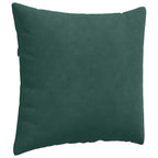 Cuscini da Divano 2 pcs Verde Scuro 50 x 50 cm Tessuto in Cords