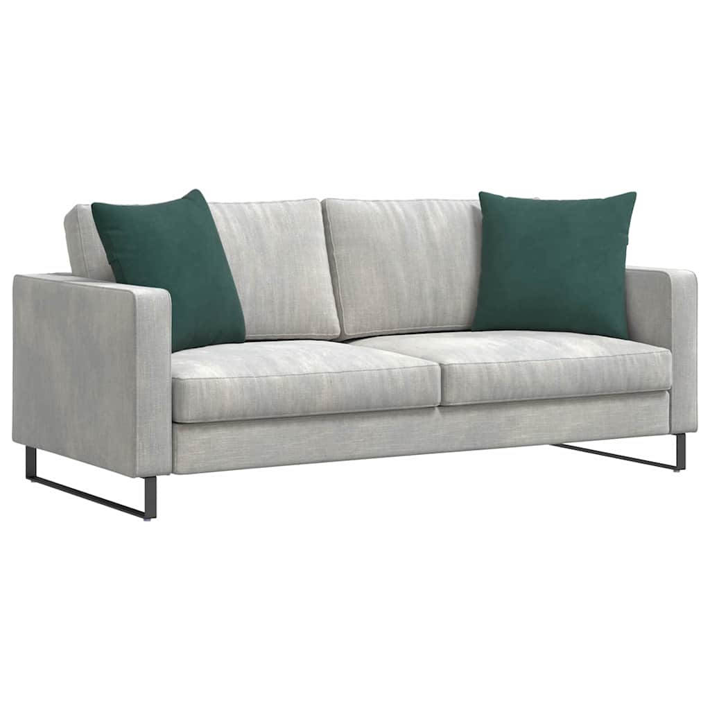Cuscini da Divano 2 pcs Verde Scuro 50 x 50 cm Tessuto in Cords