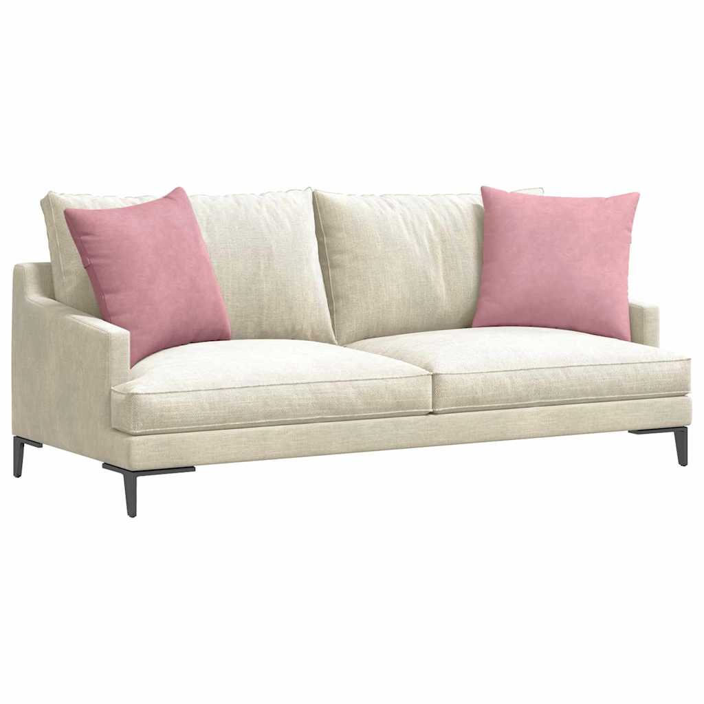 Cuscini da Divano 2 pcs Rosa 50 x 50 cm Tessuto in Cords