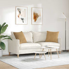Cuscini da Divano 2 pcs Marrone 50 x 50 cm Tessuto in Cords