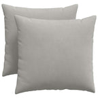 Cuscini da Divano 2 pcs Grigio chiaro 50 x 50 cm Tessuto