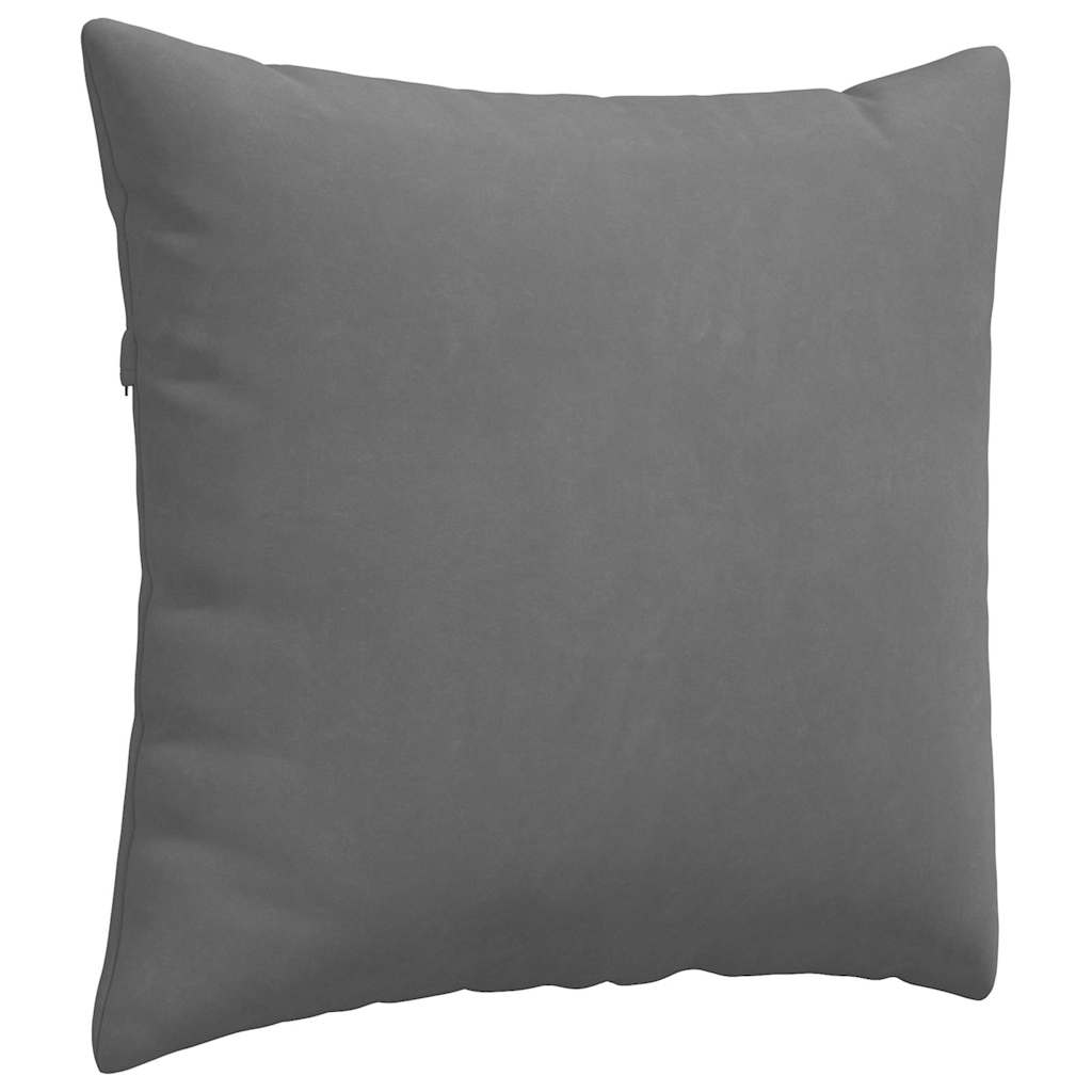 Cuscini da Divano 2 pcs Grigio scuro 50 x 50 cm Tessuto