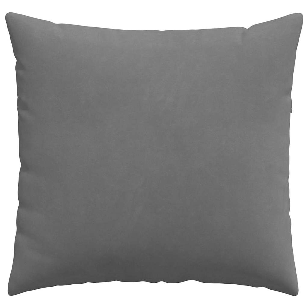 Cuscini da Divano 2 pcs Grigio scuro 50 x 50 cm Tessuto