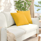 Cuscini da Divano 2 pcs Giallo Chiaro 50 x 50 cm