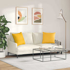 Cuscini da Divano 2 pcs Giallo Chiaro 50 x 50 cm
