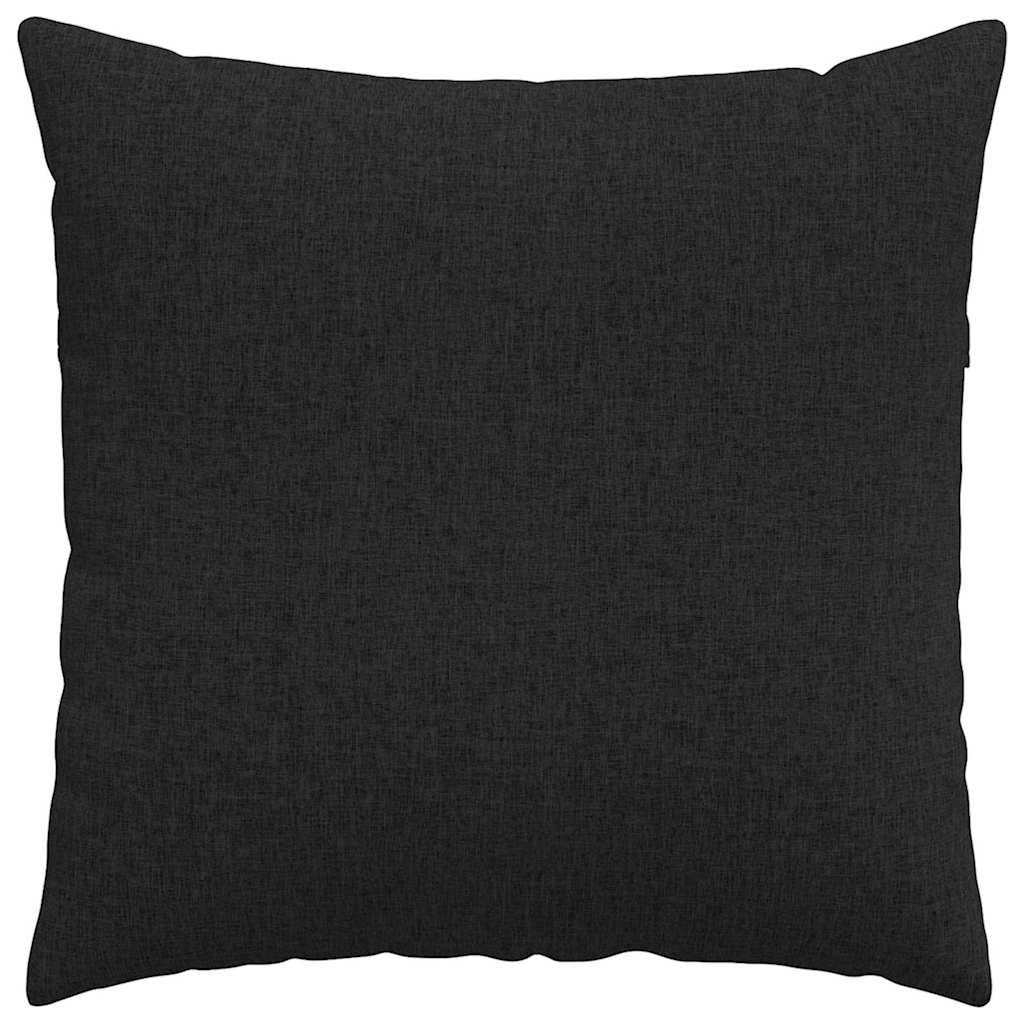 Cuscini da Divano 2 pcs Nero 60 x 60 cm Tessuto