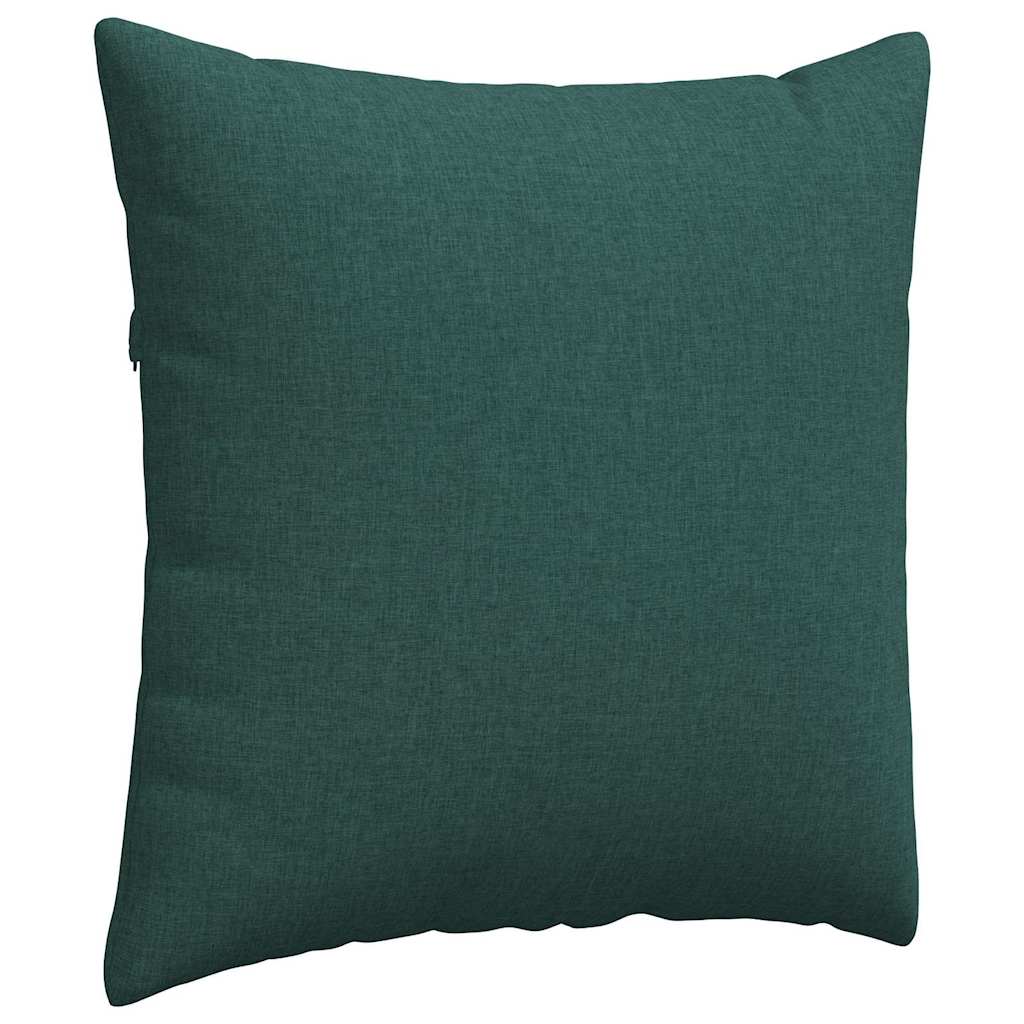 Cuscini da Divano 2 pcs Verde Scuro 60 x 60 cm Tessuto