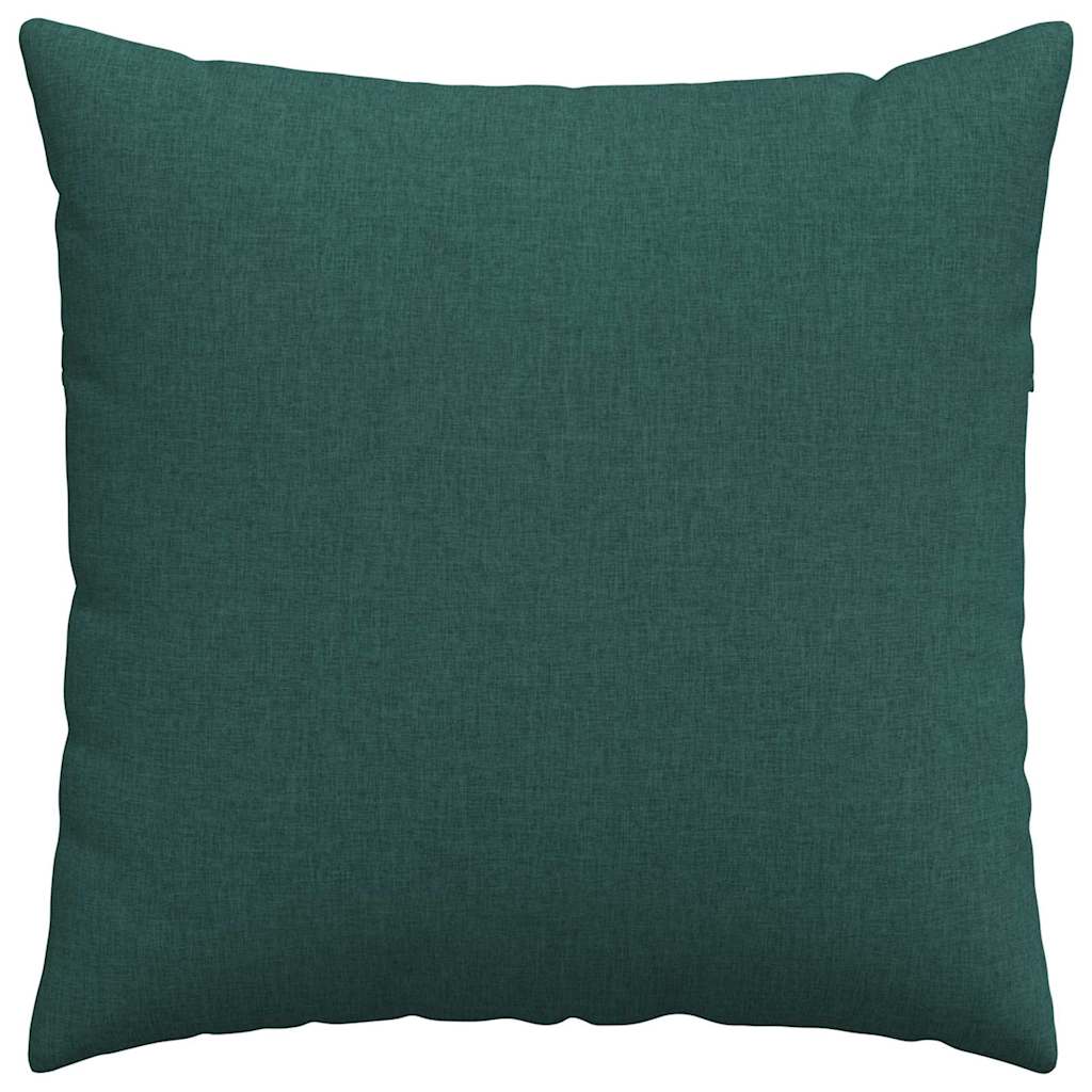 Cuscini da Divano 2 pcs Verde Scuro 60 x 60 cm Tessuto