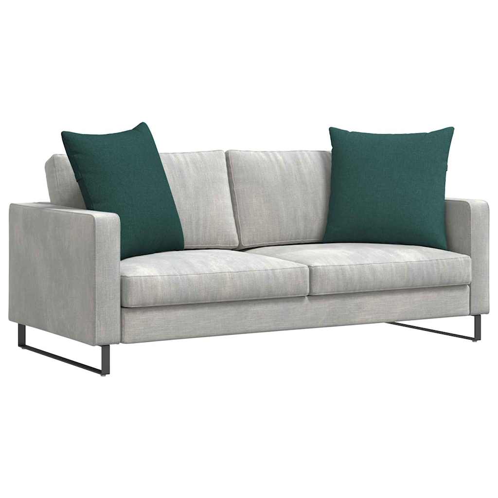 Cuscini da Divano 2 pcs Verde Scuro 60 x 60 cm Tessuto