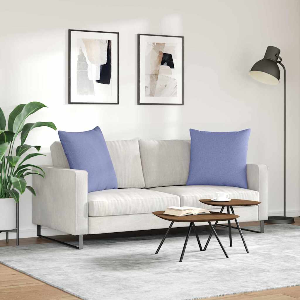 Cuscini da Divano 2 pcs Blu jeans 60 x 60 cm Tessuto