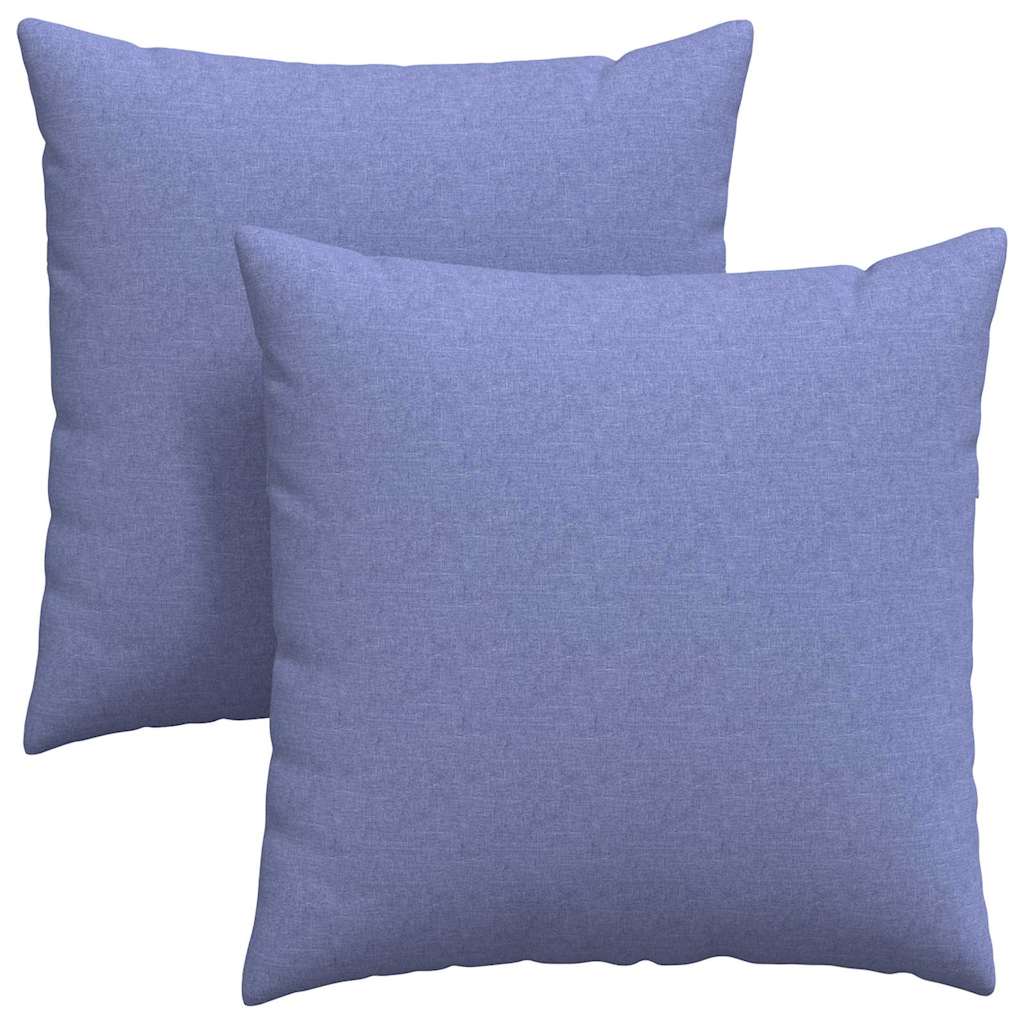 Cuscini da Divano 2 pcs Blu jeans 60 x 60 cm Tessuto