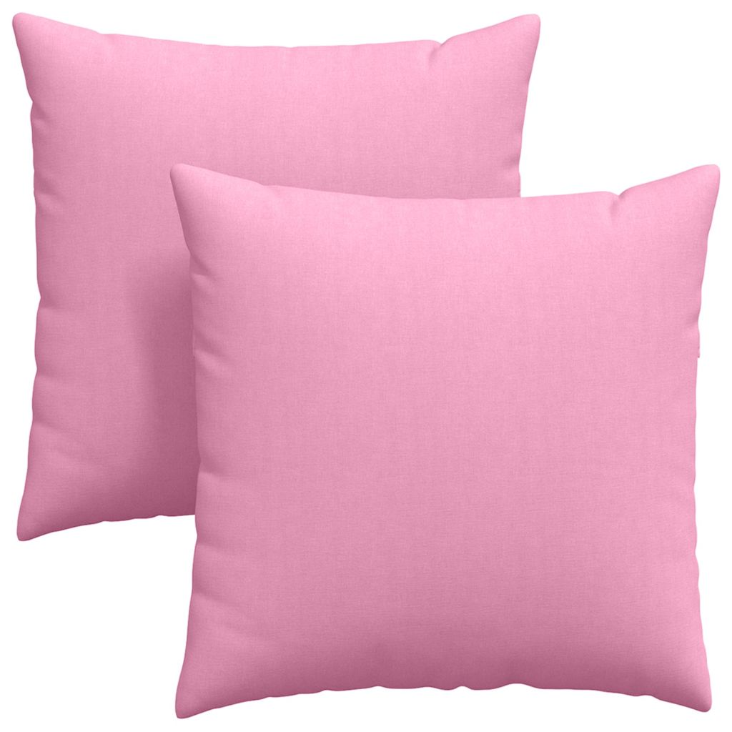 Cuscini da Divano 2 pcs Rosa 60 x 60 cm Tessuto