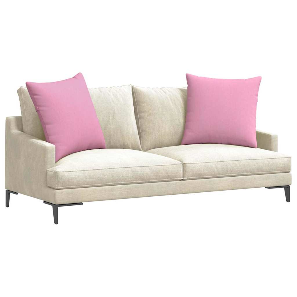 Cuscini da Divano 2 pcs Rosa 60 x 60 cm Tessuto
