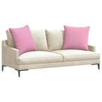 Cuscini da Divano 2 pcs Rosa 60 x 60 cm Tessuto