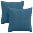 Cuscini da Divano 2 pcs Blu 60 x 60 cm Tessuto in Cords