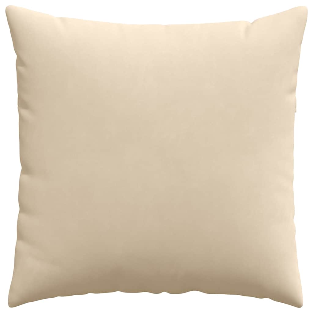 Cuscini da Divano 2 pcs Crema 60 x 60 cm Tessuto
