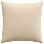 Cuscini da Divano 2 pcs Crema 60 x 60 cm Tessuto