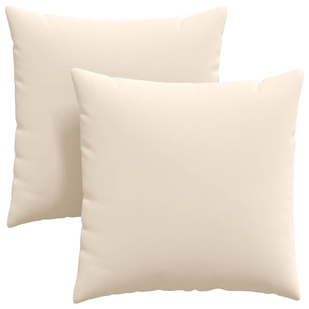 Cuscini da Divano 2 pcs Beige 60 x 60 cm Tessuto
