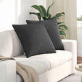Cuscini da Divano 2 pcs Grigio scuro 60 x 60 cm