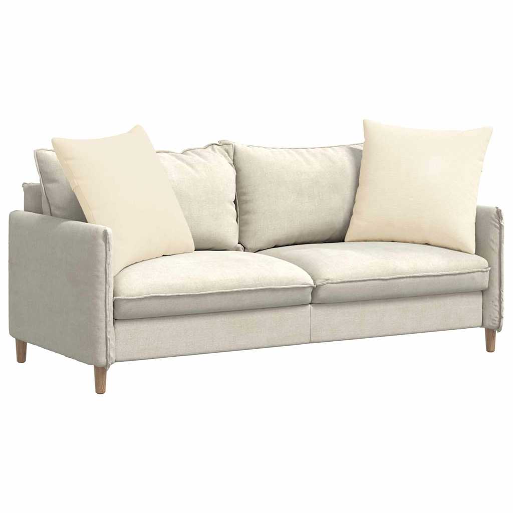 Cuscini da Divano 2 pcs Crema 60 x 60 cm Tessuto in Cords