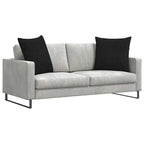 Cuscini da Divano 2 pcs Nero 80 x 80 cm Tessuto
