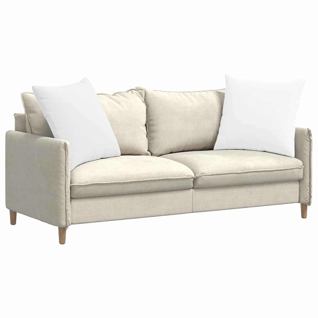 Cuscini da Divano 2 pcs Bianco 80 x 80 cm Tessuto