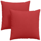 Cuscini da Divano 2 pcs Rosso 80 x 80 cm Tessuto
