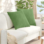 Cuscini da Divano 2 pcs Verde chiaro 80 x 80 cm