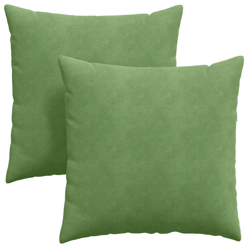 Cuscini da Divano 2 pcs Verde chiaro 80 x 80 cm