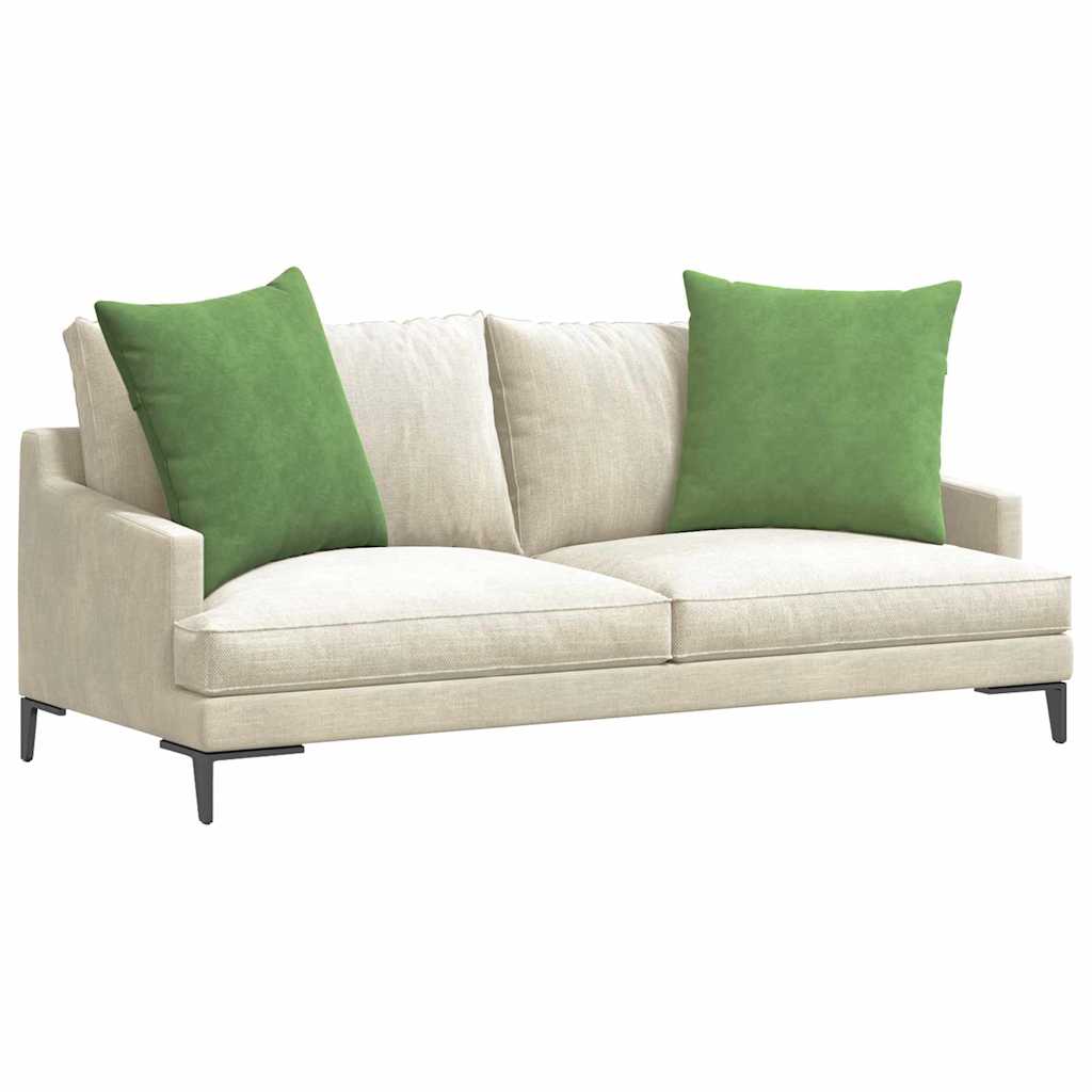 Cuscini da Divano 2 pcs Verde chiaro 80 x 80 cm