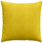 Cuscini da Divano 2 pcs Giallo 80 x 80 cm Tessuto in Cords