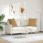 Cuscini da Divano 2 pcs Marrone 80 x 80 cm Tessuto in Cords