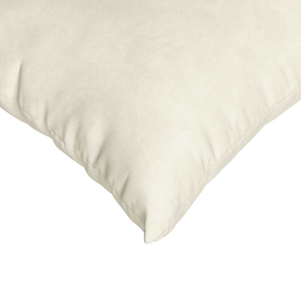 Cuscini da Divano 2 pcs Crema 80 x 80 cm Tessuto in Cords