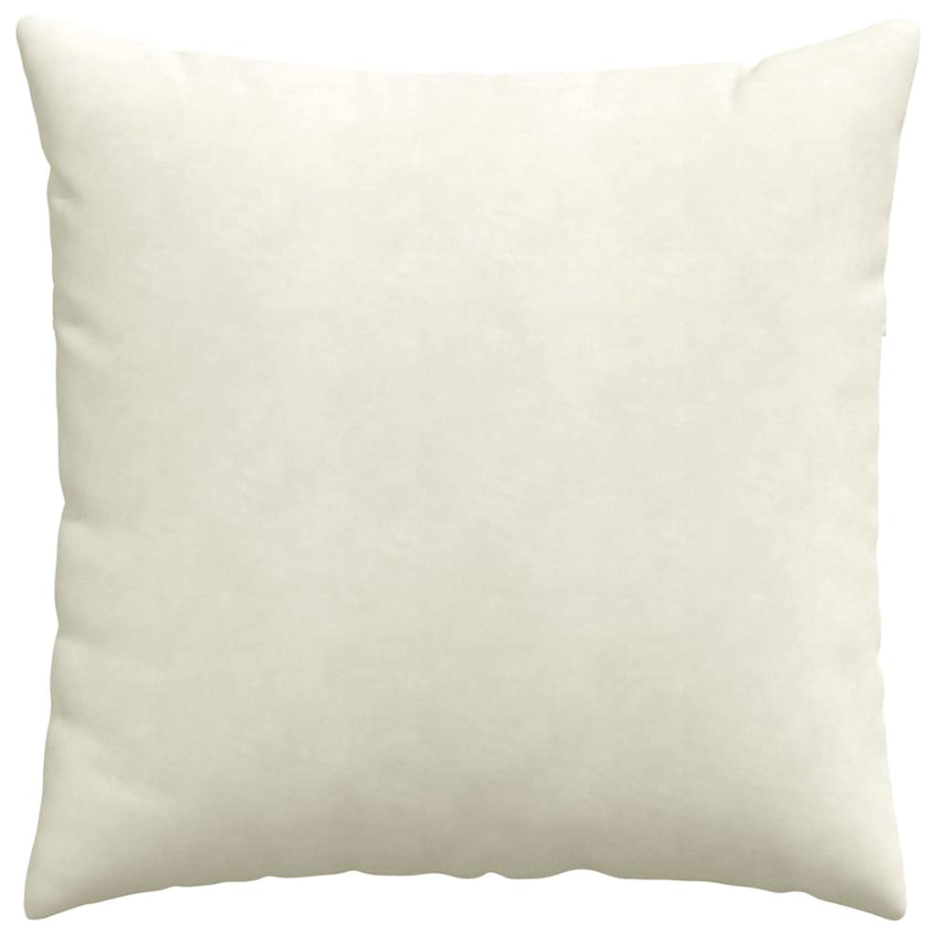 Cuscini da Divano 2 pcs Crema 80 x 80 cm Tessuto in Cords