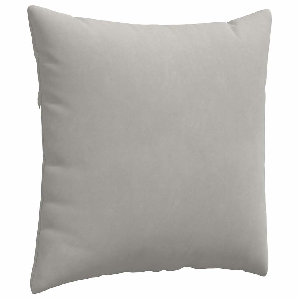 Cuscini da Divano 2 pcs Grigio chiaro 80 x 80 cm Tessuto