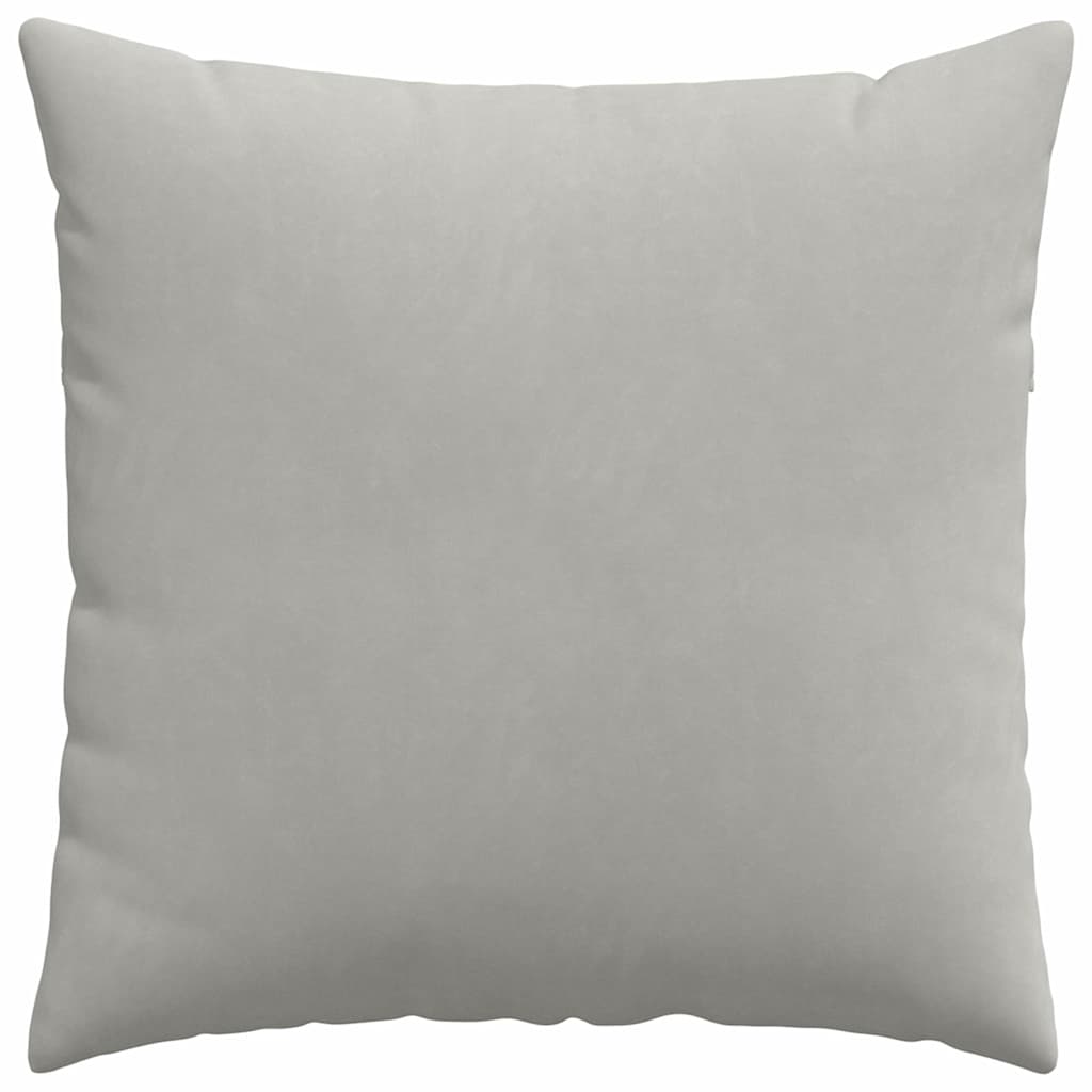Cuscini da Divano 2 pcs Grigio chiaro 80 x 80 cm Tessuto