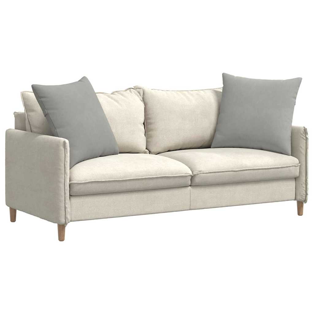 Cuscini da Divano 2 pcs Grigio chiaro 80 x 80 cm Tessuto