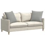 Cuscini da Divano 2 pcs Grigio chiaro 80 x 80 cm Tessuto