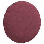 Cuscini per Seduta 2 pcs Rosso Vino Ø30 x 13 cm Tessuto