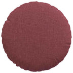 Cuscini per Seduta 2 pcs Rosso Vino Ø30 x 13 cm Tessuto