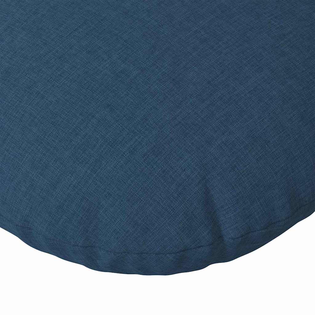 Cuscini per Seduta 2 pcs Blu Ø30 x 13 cm Tessuto