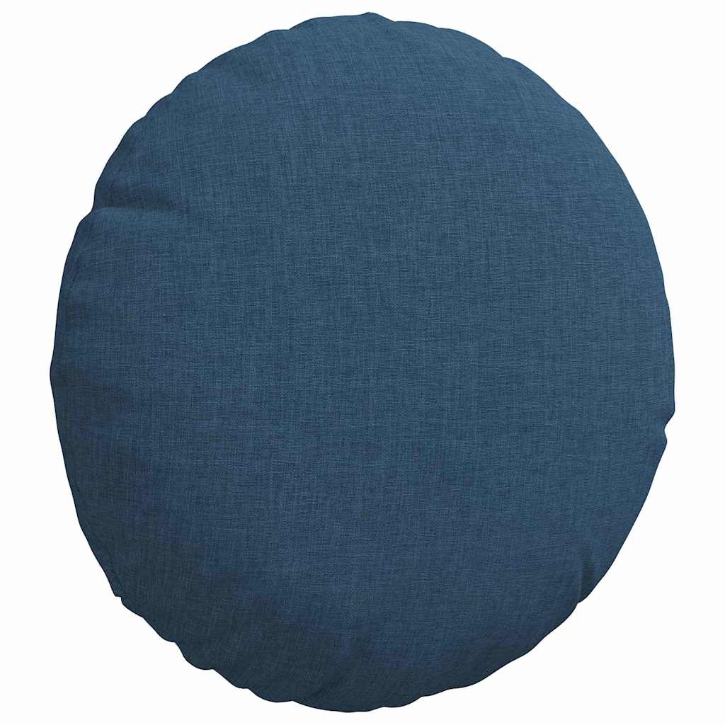 Cuscini per Seduta 2 pcs Blu Ø30 x 13 cm Tessuto