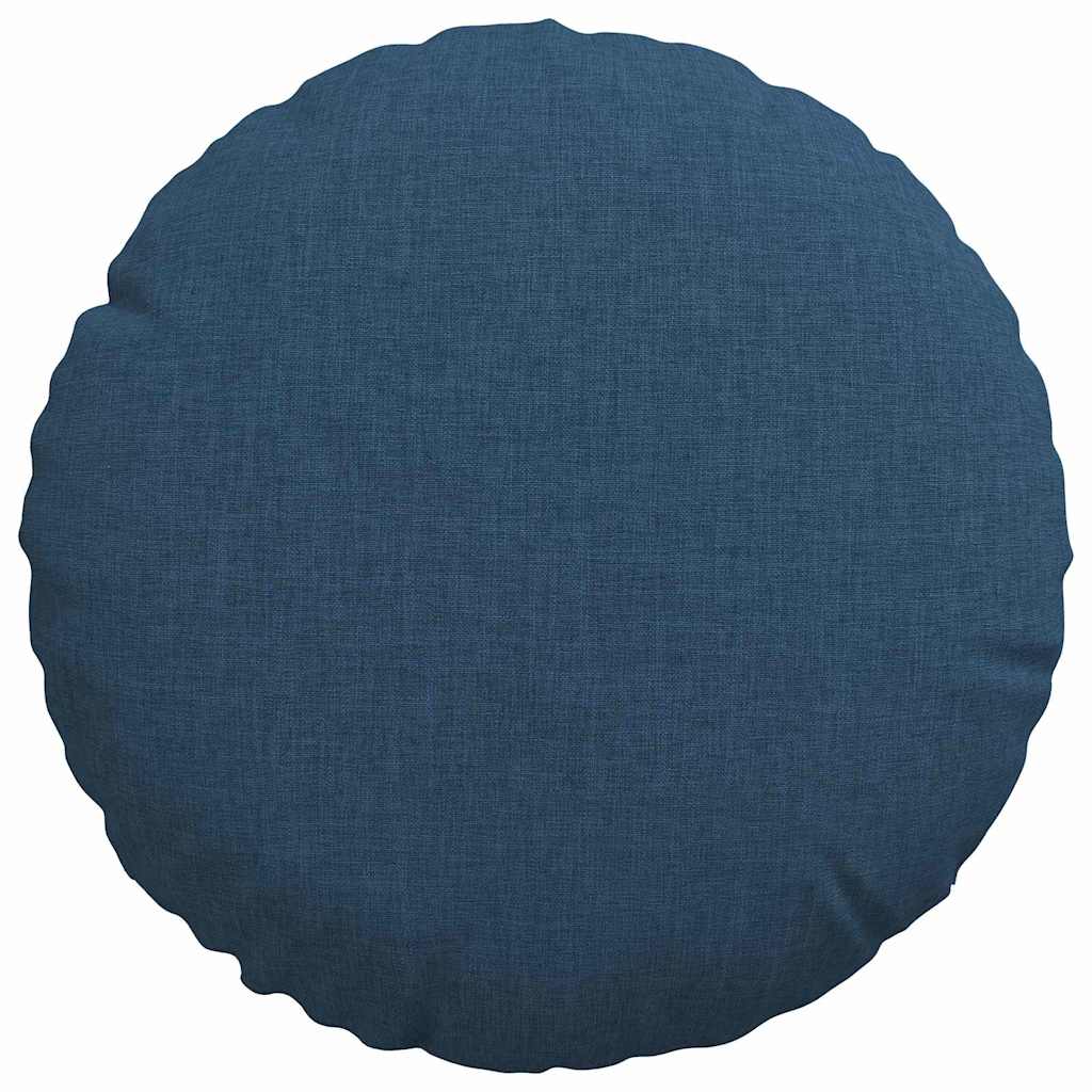 Cuscini per Seduta 2 pcs Blu Ø30 x 13 cm Tessuto
