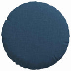 Cuscini per Seduta 2 pcs Blu Ø30 x 13 cm Tessuto