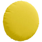 Cuscini per Seduta 2 pcs Giallo Chiaro Ø30 x 13 cm Tessuto