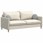 Cuscini per Seduta 2 pcs Grigio Nuvola Ø30 x 13 cm Tessuto