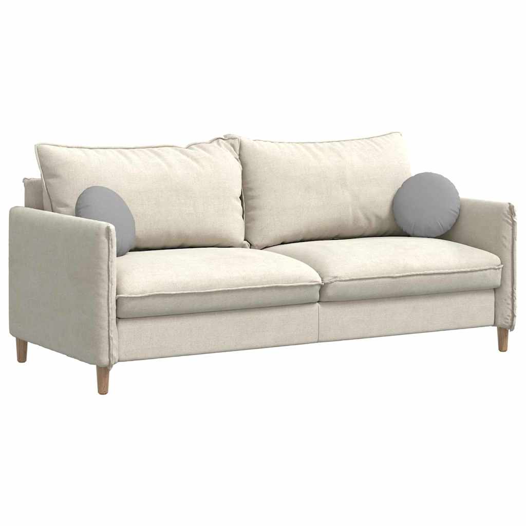 Cuscini per Seduta 2 pcs Grigio Nuvola Ø30 x 13 cm Tessuto