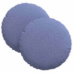 Cuscini per Seduta 2 pcs Blu jeans Ø30 x 13 cm Tessuto